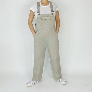 Vintage 90s No Boundaries khaki overalls!